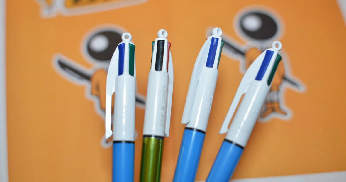 Le stylo Bic 4 couleurs